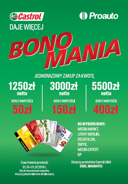 Bonomania Edycja 2 - Promocja Castrol Daje Więcej Bonomania Edycja II