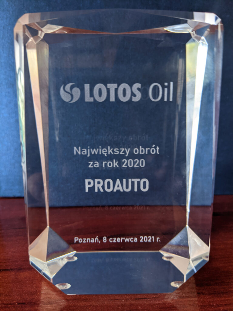 nagroda lotos 2 768x1024 - Proauto Znowu Najlepsze !