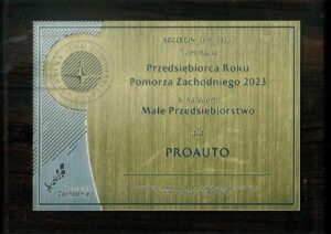 Nagroda 300x212 - Proauto z nominacją w konkursie Przedsiębiorca Roku Pomorza Zachodniego 2023